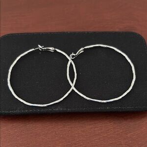 Elegant Silver Hoop Earrings